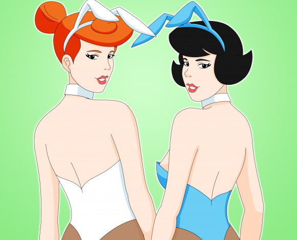 Обои картинки фото векторная графика, девушки , girls, девушки, взгляд, фон