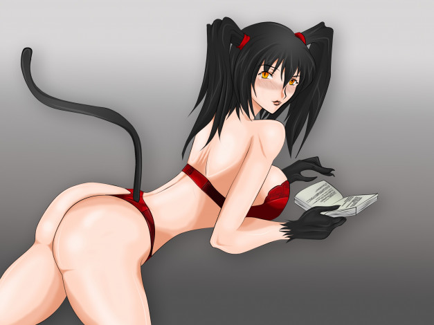 Обои картинки фото векторная графика, девушки , girls, девушка, взгляд, фон, хвостик