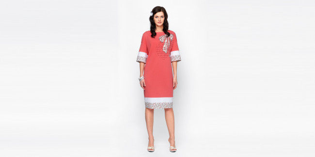 Обои картинки фото девушки, -unsort , брюнетки,  шатенки, платье, модель, бант, браслеты