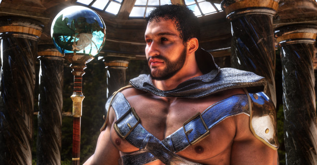 Обои картинки фото 3д графика, люди , people, фон, взгляд, мужчина