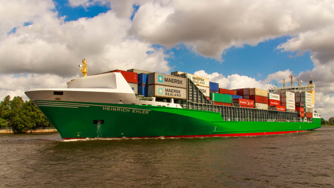 Обои картинки фото heinrich ehler, корабли, грузовые суда, контейнеровоз