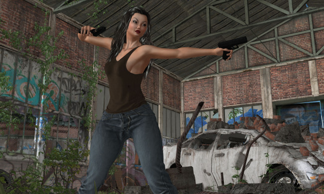 Обои картинки фото 3д графика, фантазия , fantasy, фон, взгляд, девушка