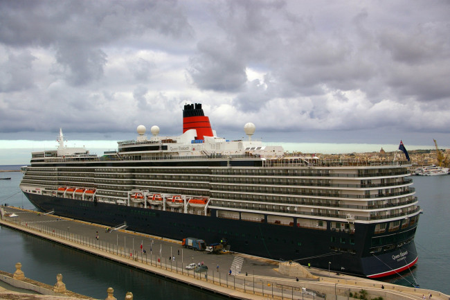 Обои картинки фото queen elizabeth, корабли, лайнеры, лайнер, круизный