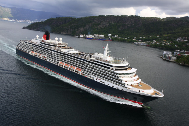 Обои картинки фото queen victoria, корабли, лайнеры, лайнер, круизный