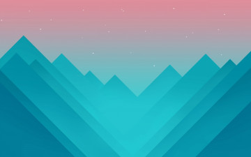 Картинка векторная+графика графика+ graphics звезды небо горы треугольники