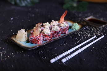 Картинка еда рыба +морепродукты +суши +роллы роллы икра лосось рис палочки