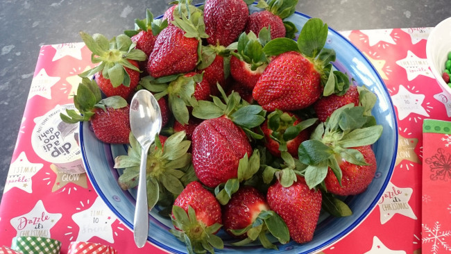 Обои картинки фото еда, клубника,  земляника, плоды