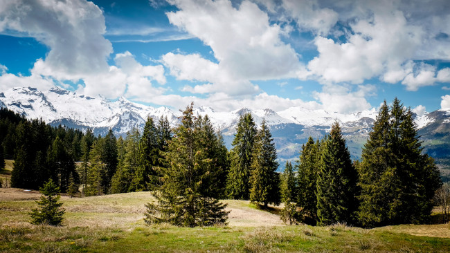 Обои картинки фото природа, горы, простор