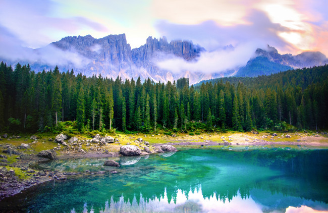 Обои картинки фото природа, реки, озера, река, лес