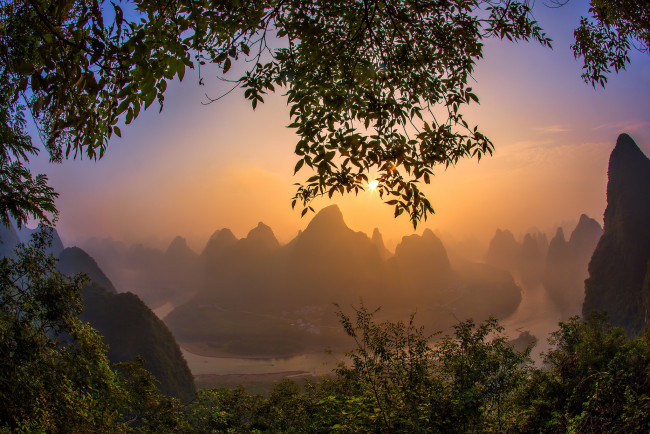 Обои картинки фото природа, восходы, закаты, рассвет