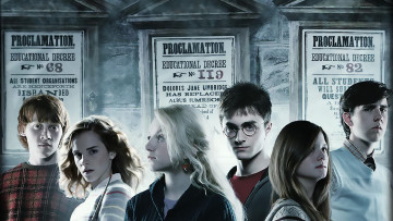 Картинка кино+фильмы harry+potter+and+the+order+of+the+phoenix гермиона грейнджер гарри поттер джинни уизли полумна лавгуд рон маги декреты невилл лонгботтом