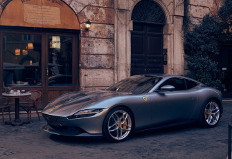 Картинка 2020+ferrari+roma+gt автомобили ferrari roma 2020 феррари купе город улица