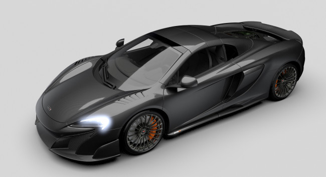 Обои картинки фото автомобили, mclaren, серый, карбон