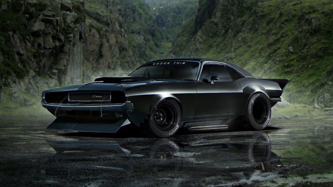 Обои картинки фото dodge charger, автомобили, виртуальный тюнинг, dodge, charger, этот, старичок, может, дать, урок, многим, современным, автомобилям