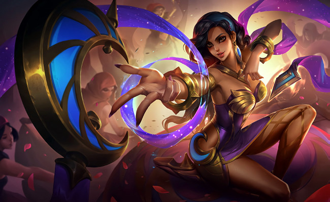 Обои картинки фото видео игры, mobile legends,  bang bang, эсмеральда, ленты, лепестки