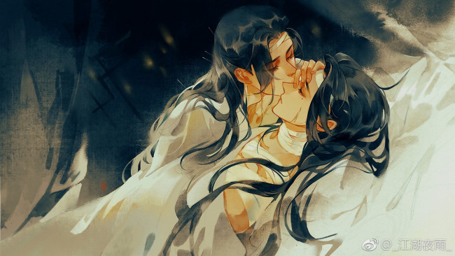 Обои картинки фото аниме, jianghu ye yu , artbook, парень