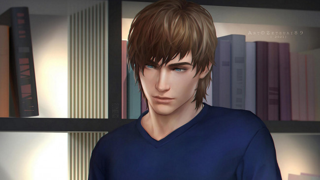 Обои картинки фото by zetsuai89, рисованное, люди, парень