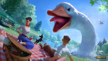 Картинка видео+игры smite гуси пикник семья