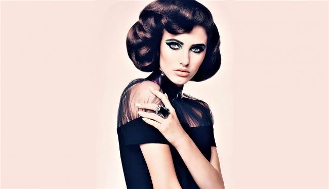 Обои картинки фото девушки, - брюнетки,  шатенки, шатенка, кольцо