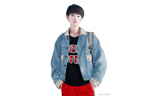 Обои картинки фото рисованное, люди, сяо, чжань, куртка