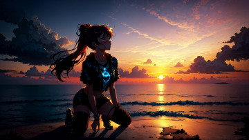 Картинка аниме пейзажи +природа нейросети графика нейроарт ai art нейронные сети рисунки нейро искусство