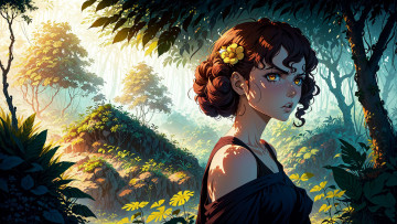 Картинка аниме пейзажи +природа нейросети графика нейроарт ai art нейронные сети рисунки нейро искусство