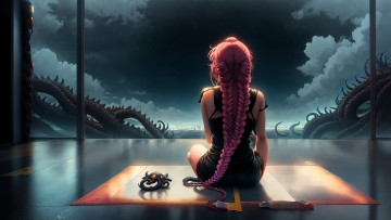 Картинка аниме unknown +другое+ нейросети графика нейроарт ai art нейронные сети рисунки нейро искусство