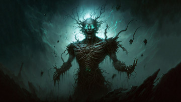 Картинка фэнтези нежить нейросети графика нейроарт ai art нейронные сети рисунки нейро искусство