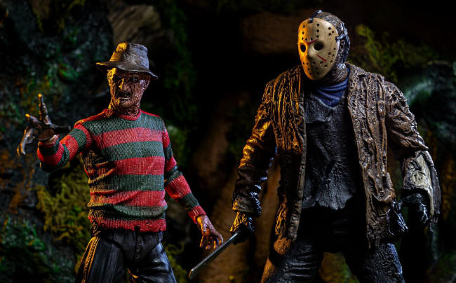 Обои картинки фото разное, ремесла,  поделки,  рукоделие, джейсон, фредди, крюгер, статуи