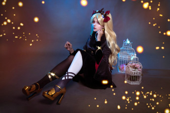 Картинка девушки mari+aisu образ костюм косплей клетки наряд искры