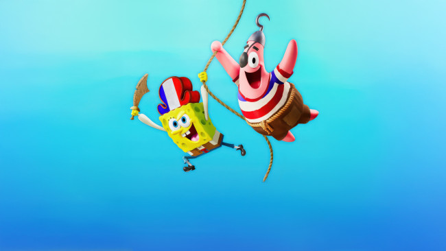 Обои картинки фото the spongebob movie,  search for squarepants, мультфильмы, the, spongebob, movie, search, for, squarepants, губка, боб, в, поисках, квадратных, штанов