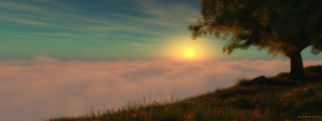 Картинка 3д графика nature landscape природа