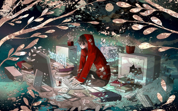 Картинка аниме weapon blood technology