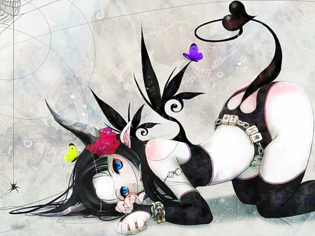 Обои картинки фото аниме, angels, demons