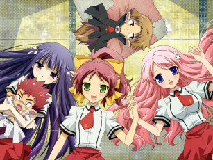 Картинка аниме baka to test shoukanjuu девочки