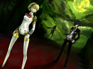 Картинка аниме persona девочка мальчик
