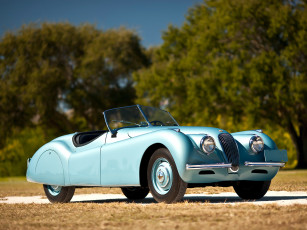 Картинка jaguar xk120 alloy roadster автомобили классика