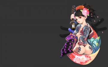 Картинка muramasa the demon blade аниме momohime тату