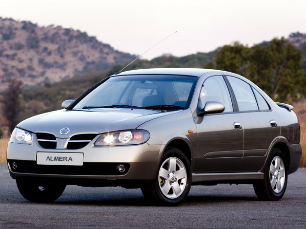Обои картинки фото nissan, almera, sedan, автомобили, datsun