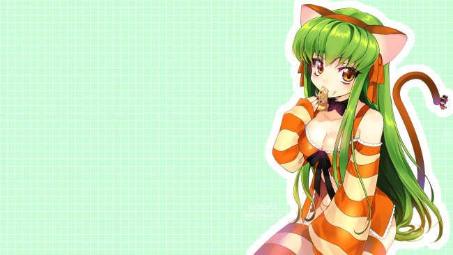 Обои картинки фото аниме, code, geass, neko
