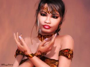 Картинка 3д графика people люди девушка