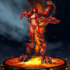 Картинка 3д графика fantasy фантазия змеи девушка