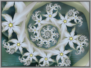 Картинка 3д графика fractal фракталы узор фон