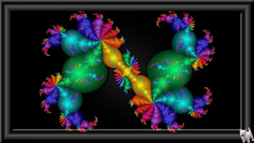 Картинка 3д графика fractal фракталы узор цвета фон