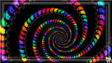 Картинка 3д графика fractal фракталы узор цвета фон