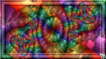 Картинка 3д графика fractal фракталы узор цвета фон