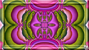 Картинка 3д графика fractal фракталы узор цвета фон