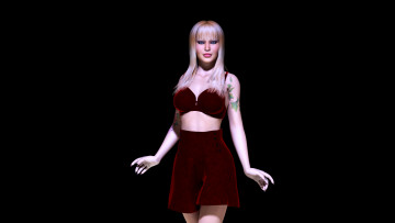 Картинка 3д графика people люди девушка взгляд