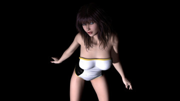 Картинка 3д графика people люди девушка взгляд