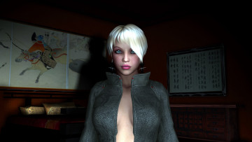 Картинка 3д графика people люди взгляд девушка